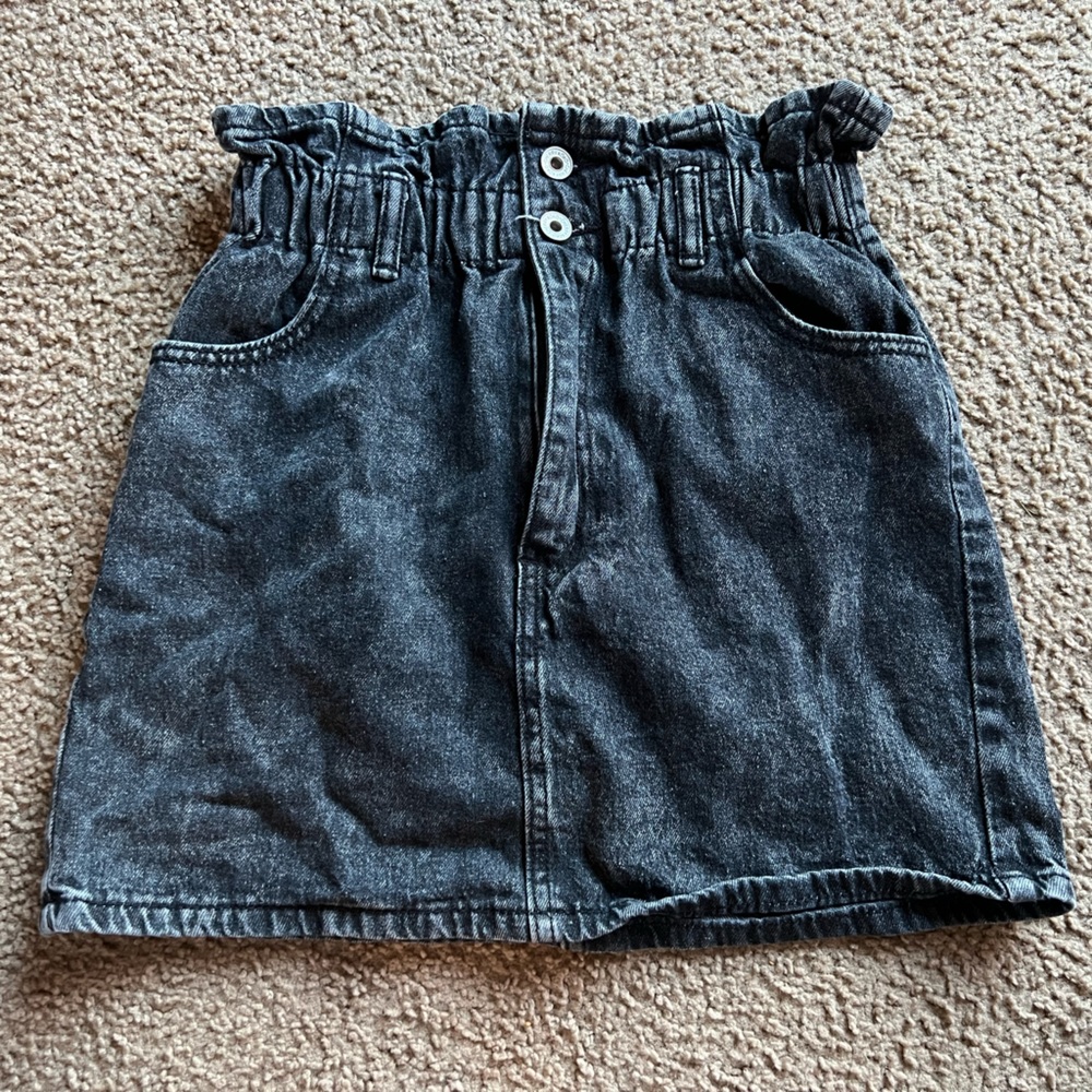 Black jean skirt, size small, Cherry Koko brand